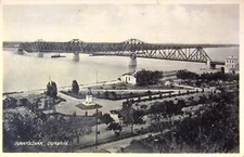 DUNAFÖLDVAR. DUNAHID. - (RPPC) WHITE BORDER POSTCARD