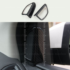2x Carbon Fiber Color Door Speaker Audio Ring Cover For Ford Focus Mk3 2012-2018