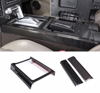 Carbon Optik Mittelkonsole Armlehne Rahmen passend Für Hummer H2 2003-2007