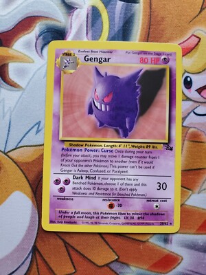 専用 PSA10 ゲンガー 旧裏 ホロ holo gengar fossil Original 1999