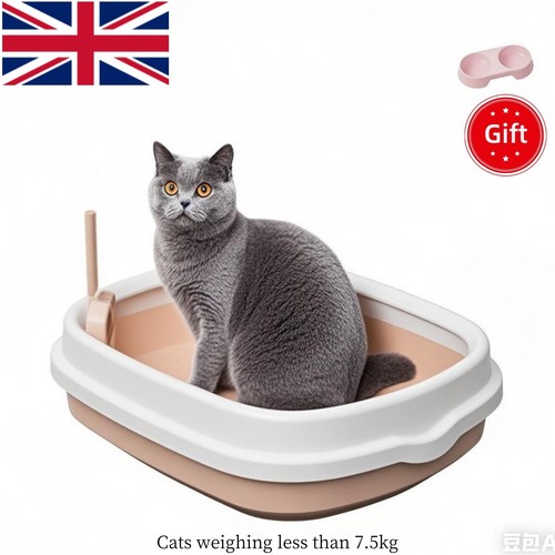 Extra Large Open Cat Litter Tray High Sided Deep Jumbo Rim Pan Box Loo Toilet UK - Picture 14 of 23