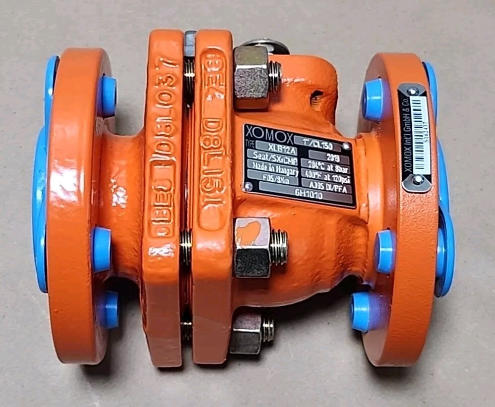 BRAND NEW* Xomox 1” CL150 XLB12A PFA Lined Valve 400°F @ 120Psi +