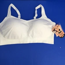 Shapermint Shaping Bra 3XL White Everyday Comfort Straps Wireless Women