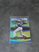 Christian Yelich 2020 Panini Prizm Brilliance Blue Mojo Prizm 060/175