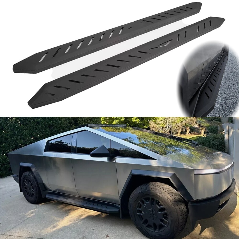 Fits For Tesla Cybertruck 2024 Accessories Running Boards Side Steps Nerf Bars