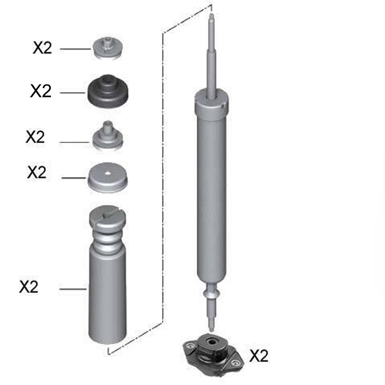FOR BMW 1 X1 3 REAR SHOCK ABSORBER BUMP STOPS STRUT MOUNTS BUSHES