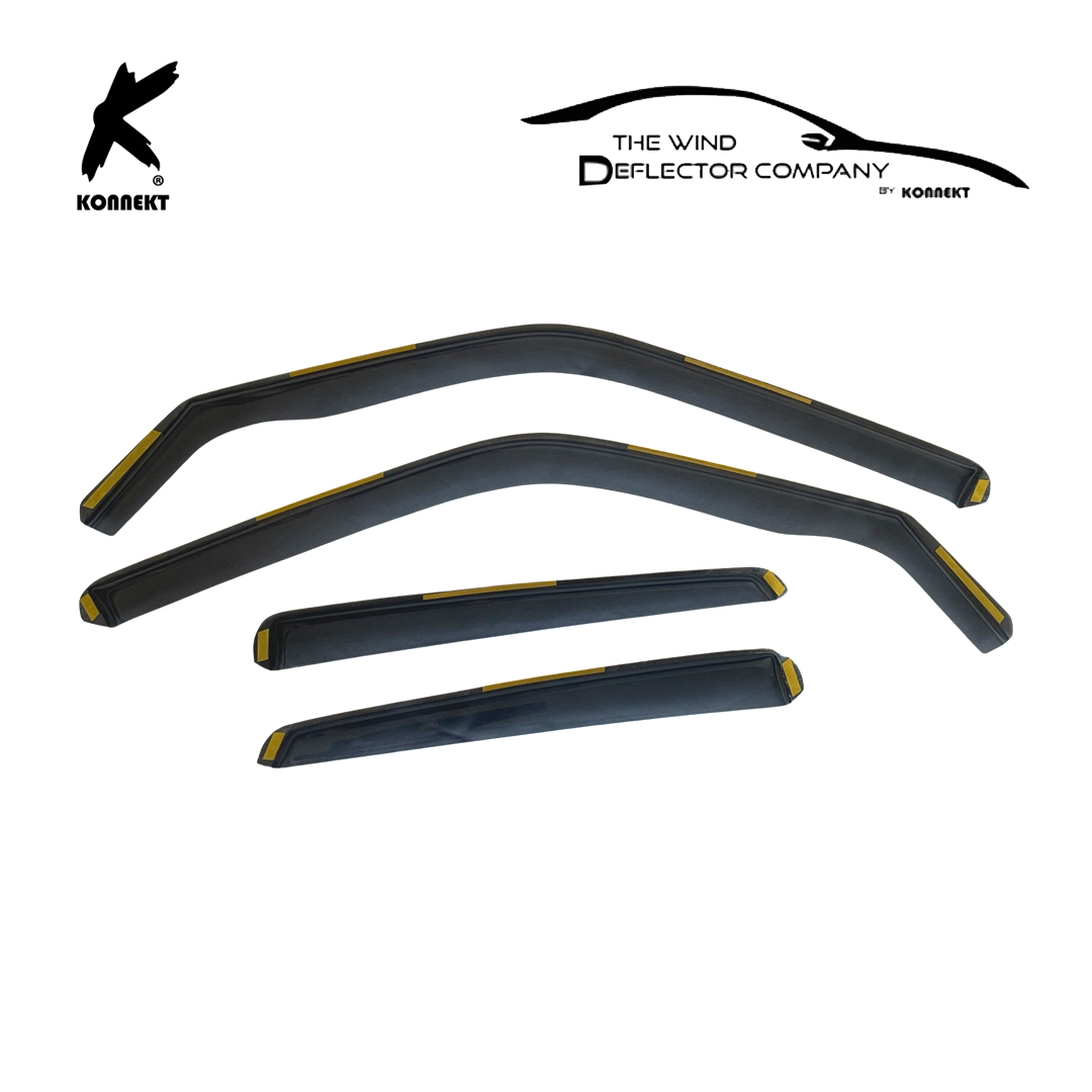 KONNEKT Wind Deflectors Set for NISSAN JUKE 20102018 Front & Rear