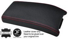 Rot Gesteppt Echtleder Armlehnenabdeckung Passt Für Mercedes CLK W208 C208 97-00