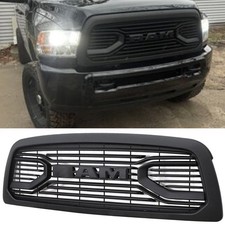 Front Grille For 2010-18 Dodge Ram 2500 3500 Bumper Grill Wletter Matte Black Front Grille For 2010-18 Dodge Ram 2500 3500 Bumper Grill Wletter Matte Black