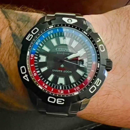 Citizen Eco-Drive Promaster Diver 200m Stainless Steel Watch, Luminous, Box