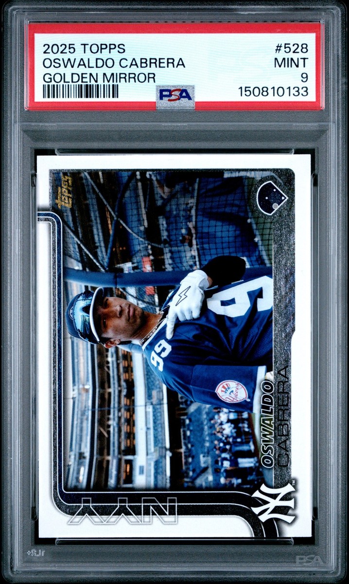 2025 TOPPS GOLDEN MIRROR #528 OSWALDO CABRERA PSA 9 | eBay