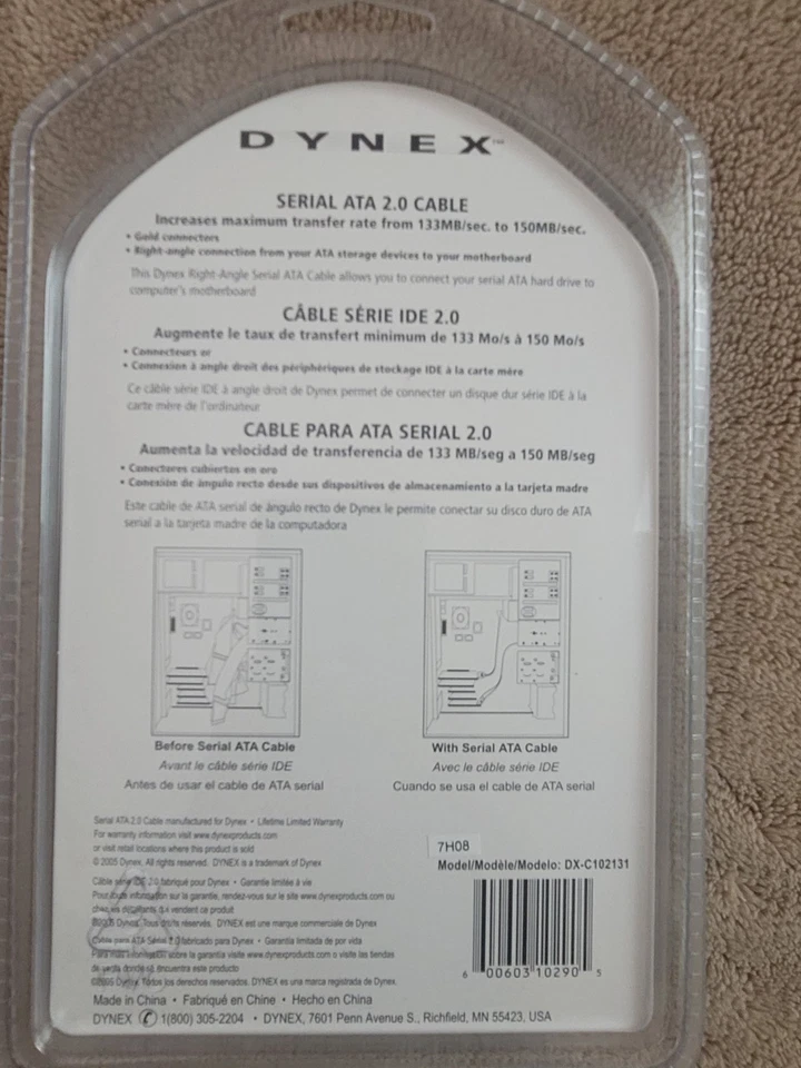 Dynex Serial ATA 2.0 Cable 24" - Image 2 of 2