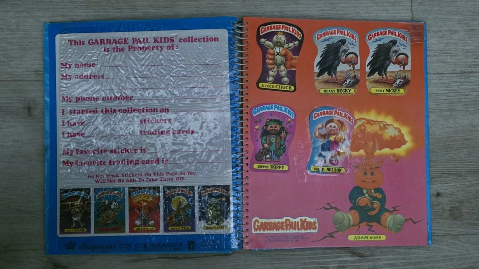 Álbum de pegatinas vintage 1985 Garbage Pail Kids 15 pegatinas Topps GPK series 3 y 5 Foto 3 de 4