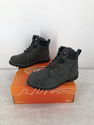 Lugz Scaffold Mens Black/Steel Gray Boots D - New