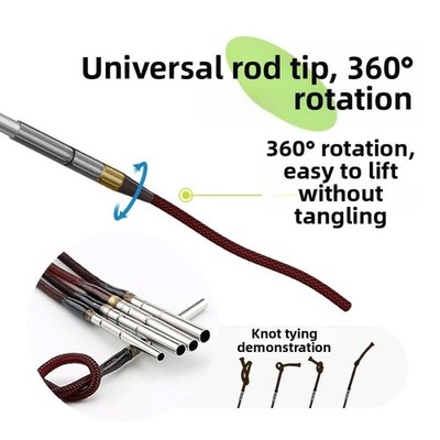 Telescopic Rod Stream Casting Smooth Casting Compact 30cm Collapsed Length