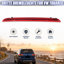 Für VW Touareg 7L 2004-2010 Dritte Bremsleucht Rot Rückleuchte Bremslicht
