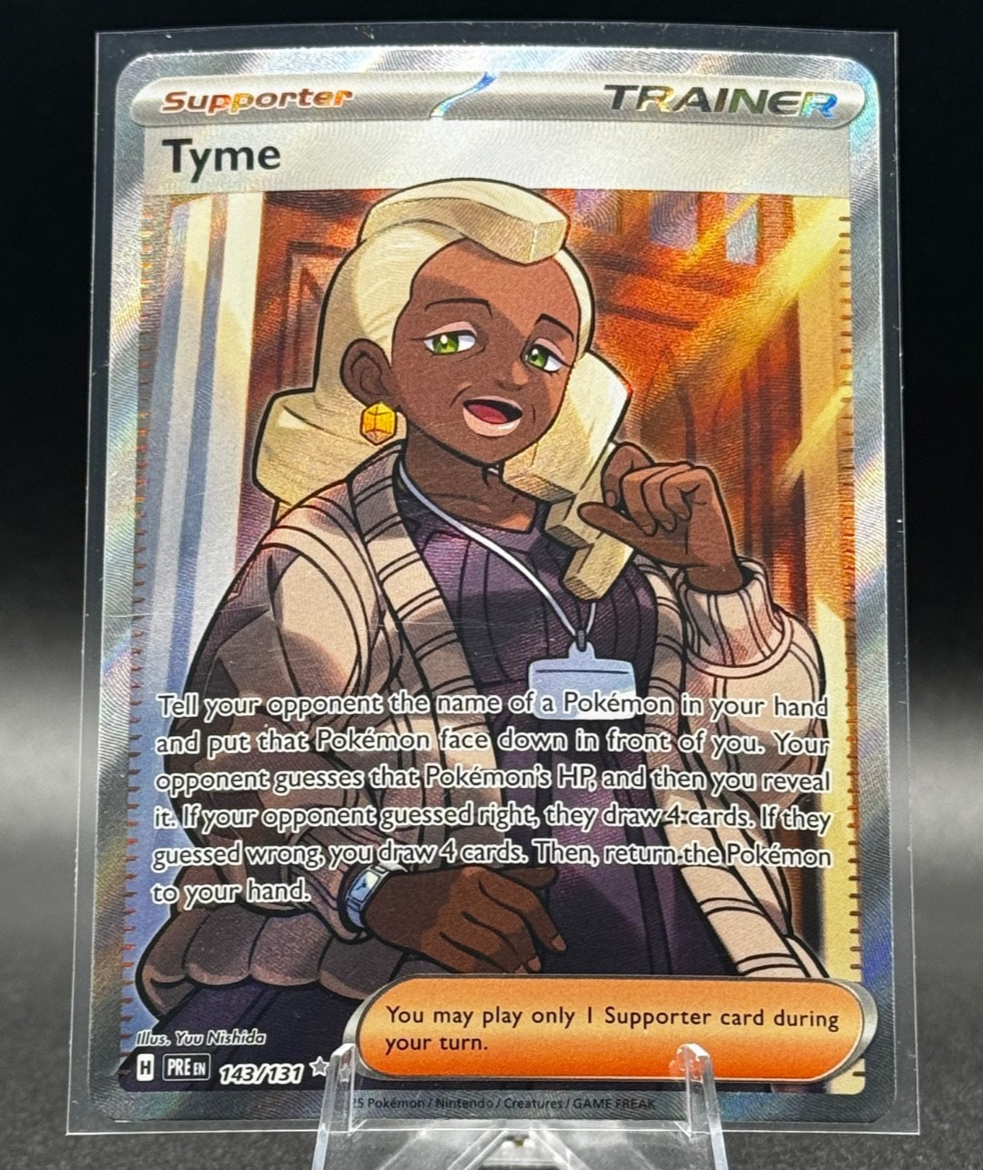 Tyme 143/131 Sv: Prismatic Evolutions Holo Pokemon TCG
