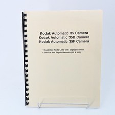 Kodak Automatic 35 35B 35F Service Repair Manual Parts Lists Reprint Comb-Bound