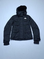 Kappa Giacca Donna Impermeabile antivento Sci cappuccio rimovibile Tg XS Nero