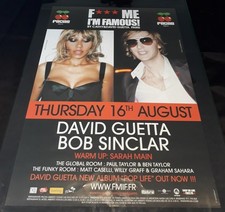 DAVID GUETTA F*** ME IM FAMOUS 16/08/07 @ PACHA IBIZA 2007 - IBIZA CLUB POSTERS