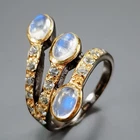 Handmade Natural Moonstone Ring 925 Sterling Silver Size 6.5 /R472780