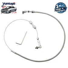 Universal 24" Stainless Steel Throttle Cable Braided for Ford GM Mustang 302