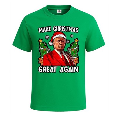 Lustiges Herren T-Shirt MAKE CHRISTMA GREAT AGAIN Camiseta Streetwear Xmas Tee Top