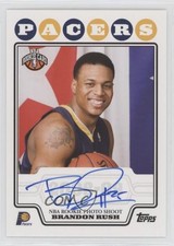 2008-09 Topps Rookie Premiere Certified Auto Brandon Rush #RP-BR Auto 3c7
