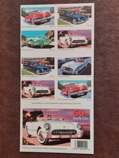 Scott#3935a,37 Cent Sporty 50's Cars,Double Sided Booklet-20 Stamps(4 ea 3931-5)