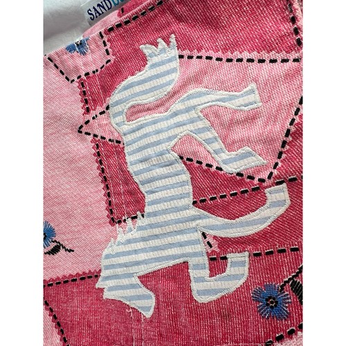 Seltene Handtasche Stoffhandtasche Sandsäcke Marke Vintage Pferd Umhängetasche DoubleFabric - Bild 9 von 17