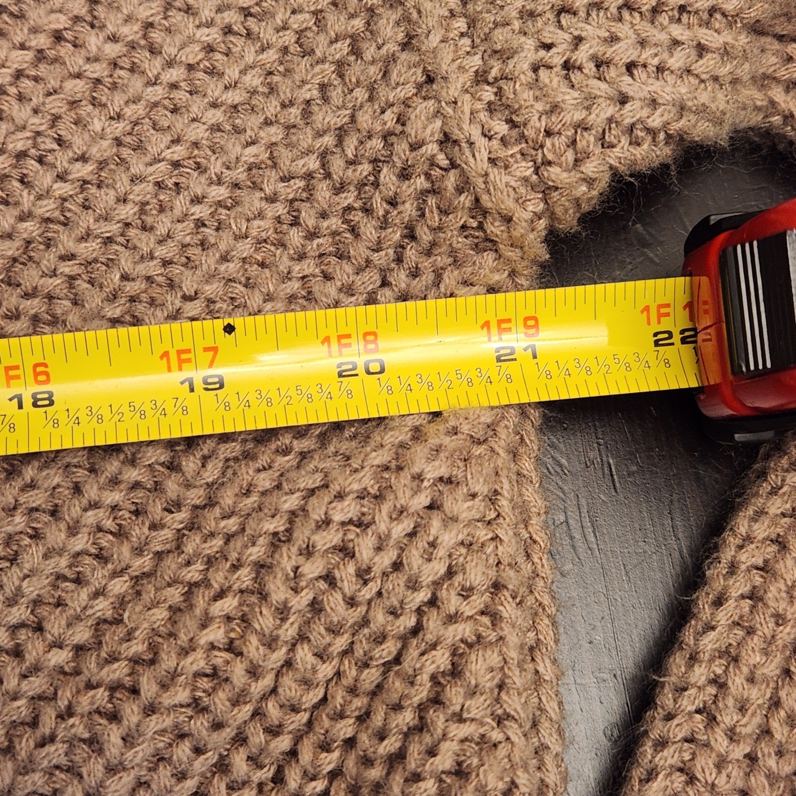 Cozy Co By Cozy Casual Women Chunky Knit Sweater Lace Up Trendy Tan S/M Chic