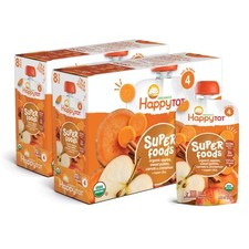 Happy Tot Organics Super Foods, Apple Sweet Potato Carrots  Cinnamon  Super...