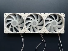 White Computer Case Fans 3-Pack Vetroo 120mm Address RGB & PWM Cooling Fans
