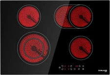 30" Electric Ceramic Cooktop 5 Burner Built-In Stove 7200W 240V GASLAND CH77BF