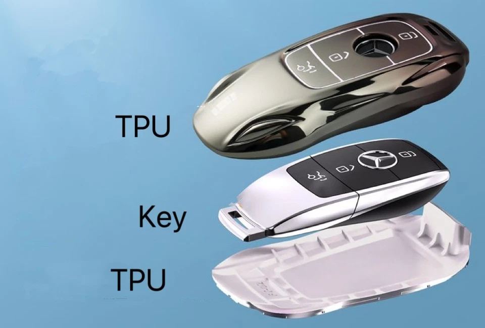 Funda protectora para llavero Mercedes-Benz C E S CLS E300 GLC S400 Foto 4 de 4