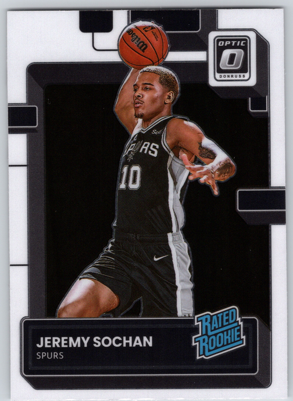 2022-23 Panini Donruss Optic Basketball Jeremy Sochan Silver Rated Rookie #236