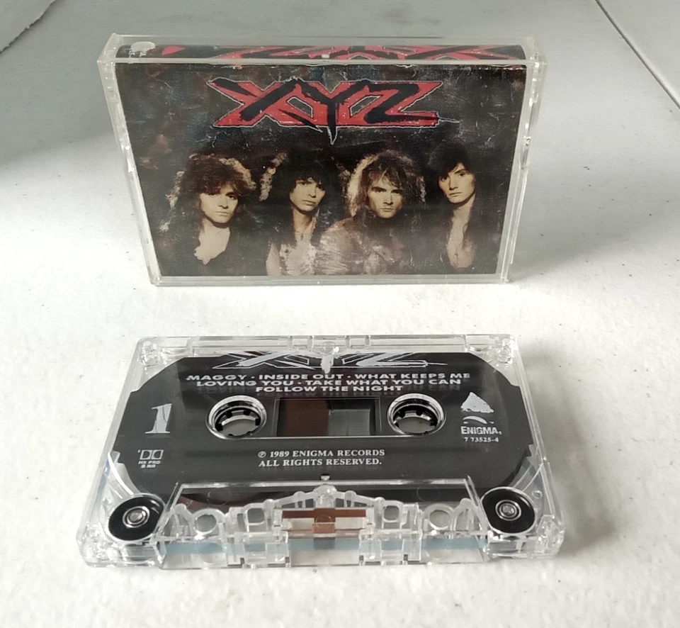 XYZ Self Titled Cassette Heavy Metal 1989 Enigma Records 80’s NEAR MINT - Image 4 of 4