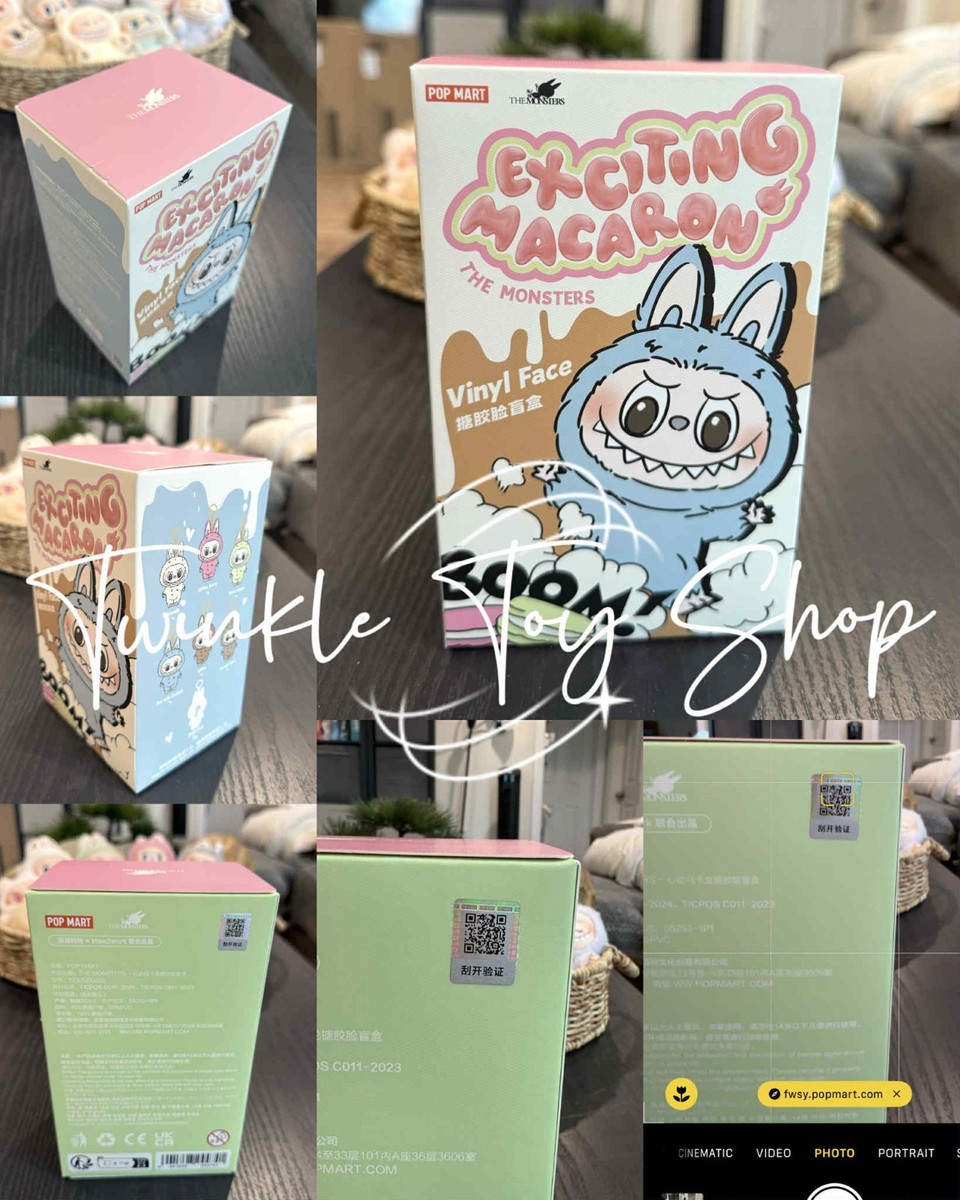 100% AUTHENTIC PopMart The Monsters Labubu Macaron V1 Have a Seat