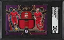 Panini 2023 Select PL Dual Swatches Purple Mohamed Salah Relic Patch SGC 10 /49