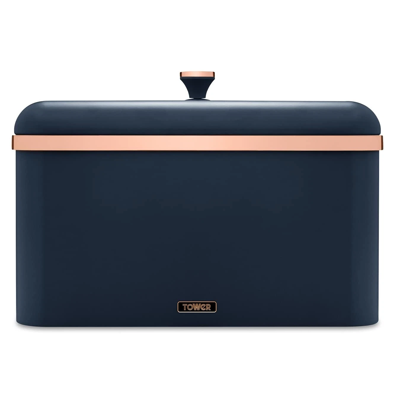 Tower T826130MNB Cavaletto Bread Bin with Removable Lid, Large Capacity, Durabl