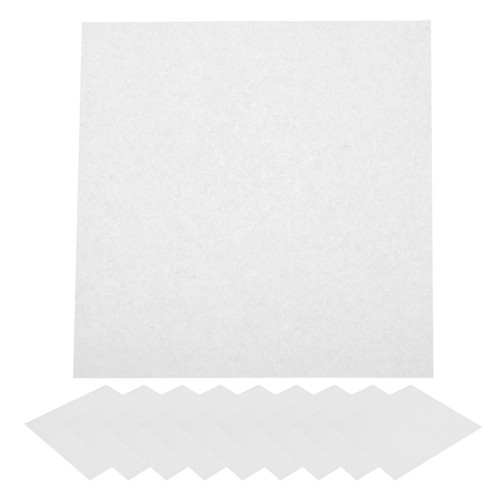 30 Pezzi Carta da Supporto Goffrata con Feltro Pre Puro Ventaglio Bianco - Foto 8 di 12