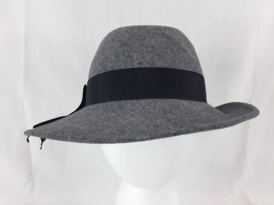 Sombrero de lana gris Lancaster vintage para mujer hecho en EE. UU. WPL 4384 talla única Foto 2 de 4