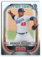 2021 Bowman #BTP-88 Brusdar Graterol Chrome Bowman Scouts Top 100 Dodgers