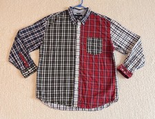 Tommy Hilfiger Men's Button Up Plaid Shirt Size XXL TTG Long Sleeve
