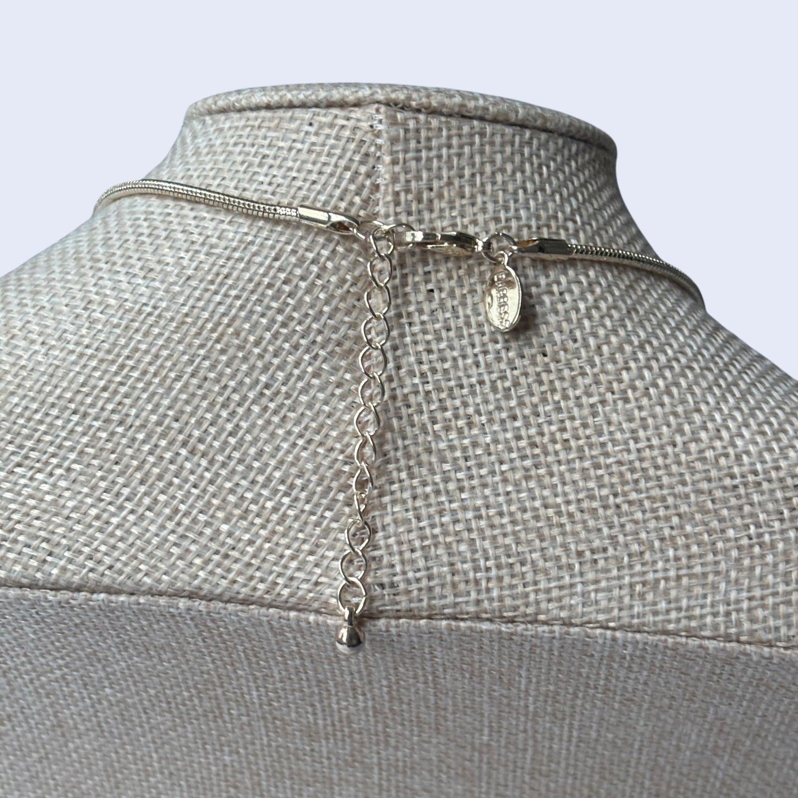 Express Silver Spike Statement Necklace Dagger Fr… - image 4