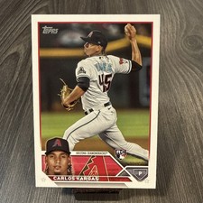 2023 Topps Update Carlos Vargas RC Rookie #US67 Arizona Diamondbacks