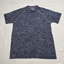 Men  s Under Armour Twist Training Tee Size Medium Loose Fit Heatgear Navy Blue