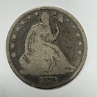 1872 Seated Liberty Half Dollar 50c 90% Silver Philadelphia