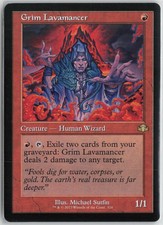 Grim Lavamancer (Retro Frame) Normal R Dominaria Remastered 324 NM pack fresh
