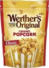 Werther's Original Caramel Popcorn Classic Caramel Flavour, 140 g (Pack of 1)